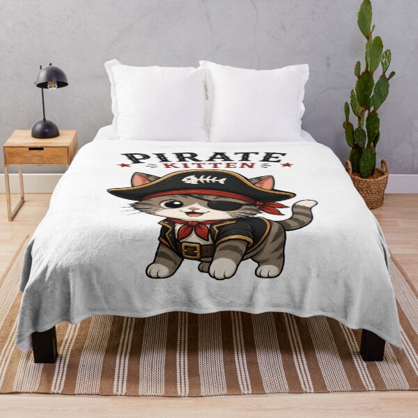 Item preview, Pirate Cat Cute Vintage Cartoon Design designed and sold by AMICO77.