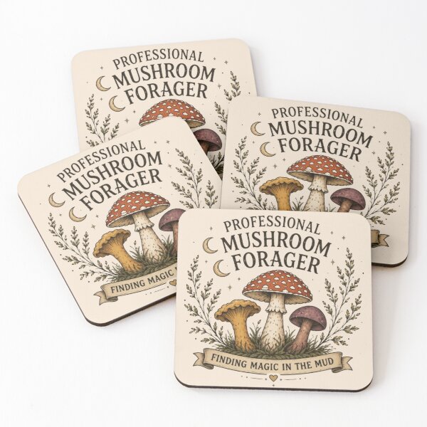 Item preview, Professional Forager – Vintage Mushroom Cottagecore Nature Lover Design designed and sold by Moonwoven Studio.