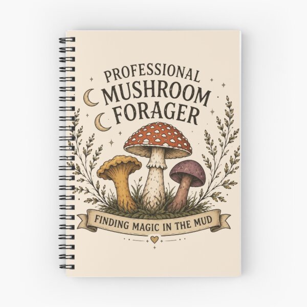 Item preview, Professional Forager – Vintage Mushroom Cottagecore Nature Lover Design designed and sold by Moonwoven Studio.