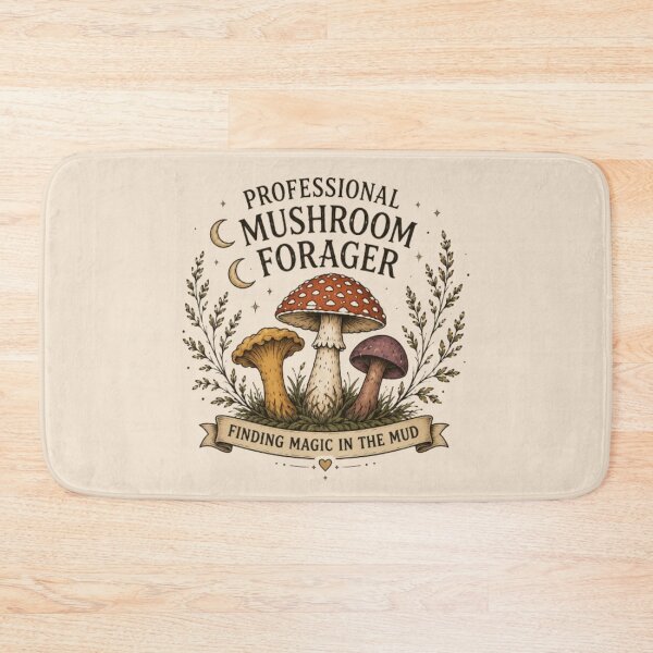 Item preview, Professional Forager – Vintage Mushroom Cottagecore Nature Lover Design designed and sold by Moonwoven Studio.