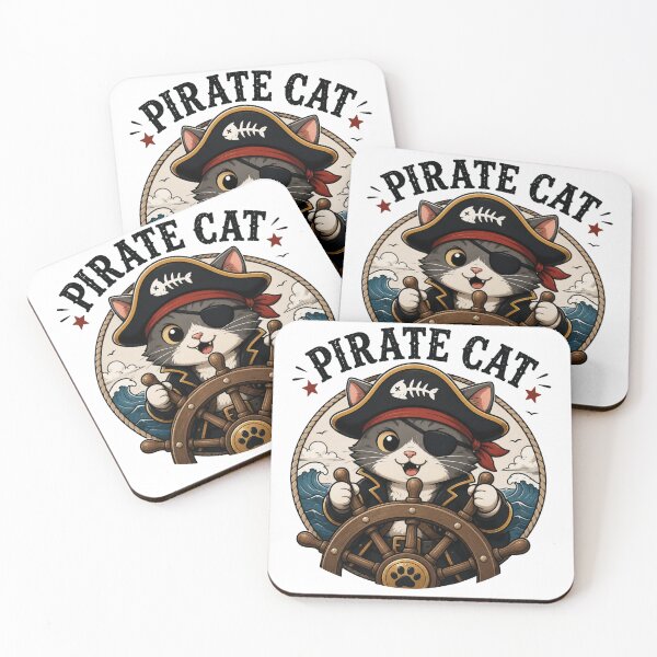 Item preview,  Pirate Cat Cute Vintage Cartoon Design designed and sold by AMICO77.