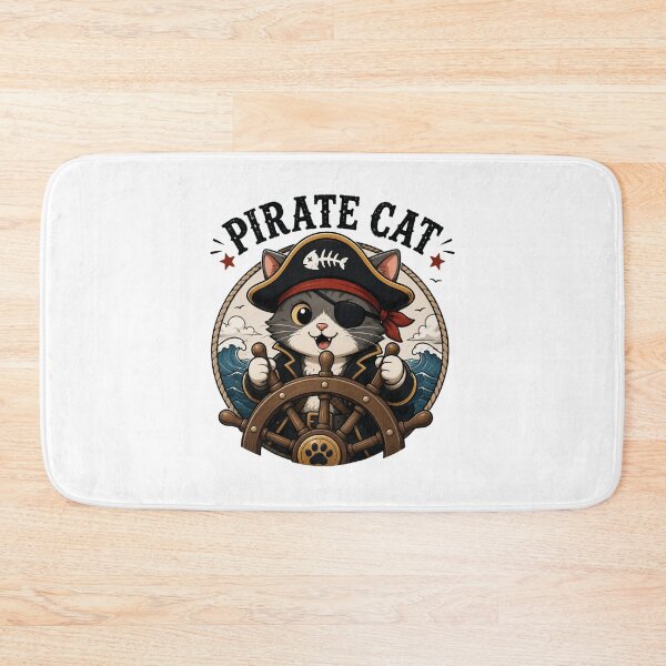 Item preview,  Pirate Cat Cute Vintage Cartoon Design designed and sold by AMICO77.