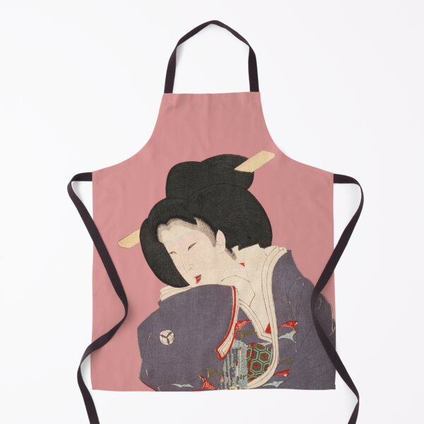 Item preview, Japanese Geisha - Modern Ukiyo-e Portrait - Japandi, Pink designed and sold by Black Swallow.