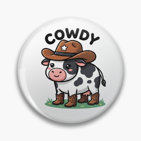 Item preview, Cowdy Cute Cowboy Cow Western Kawaii Aesthetic designed and sold by AdyKurniawan.