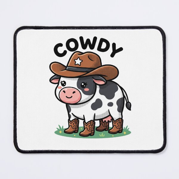 Item preview, Cowdy Cute Cowboy Cow Western Kawaii Aesthetic designed and sold by AdyKurniawan.
