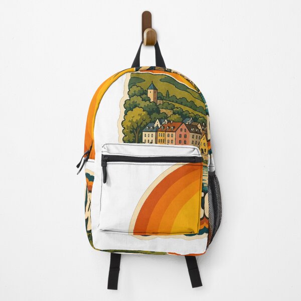 Item preview, Echternach Luxembourg Travel Souvenir - Retro Illustration designed and sold by VisualArtsOasis.