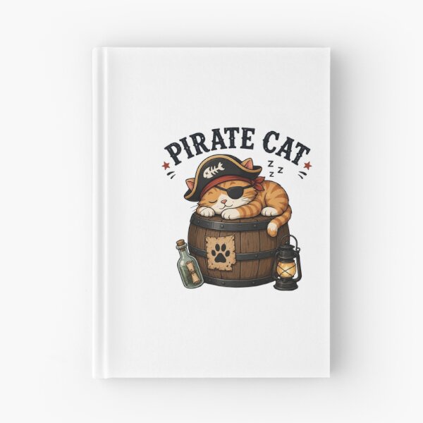 Item preview, Pirate Cat Cute Vintage Cartoon Design designed and sold by AMICO77.