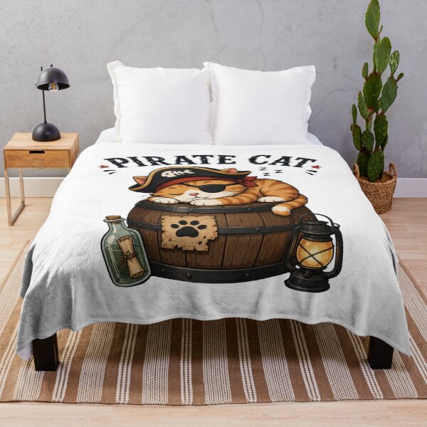Item preview, Pirate Cat Cute Vintage Cartoon Design designed and sold by AMICO77.