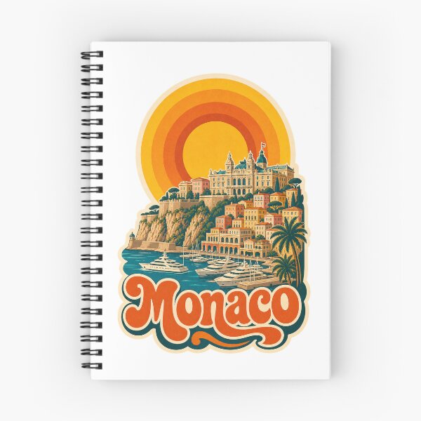 Item preview, Monaco Travel Souvenir - Retro Illustration designed and sold by VisualArtsOasis.