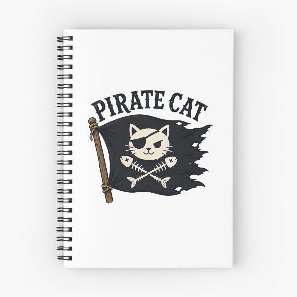 Item preview, Pirate Cat Cute Vintage Cartoon Design designed and sold by AMICO77.