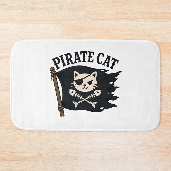 Item preview, Pirate Cat Cute Vintage Cartoon Design designed and sold by AMICO77.