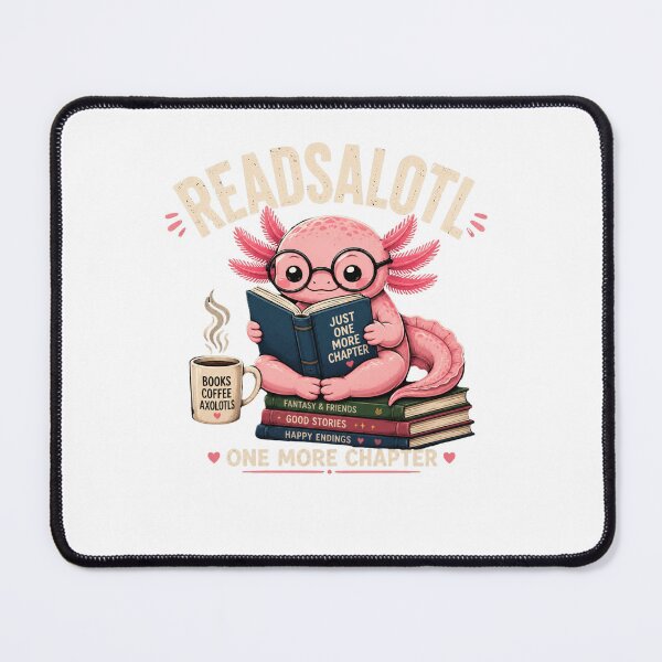 Item preview, Readsalotl Funny Axolotl Book Lover Vintage Reading Shirt designed and sold by Masloshop.