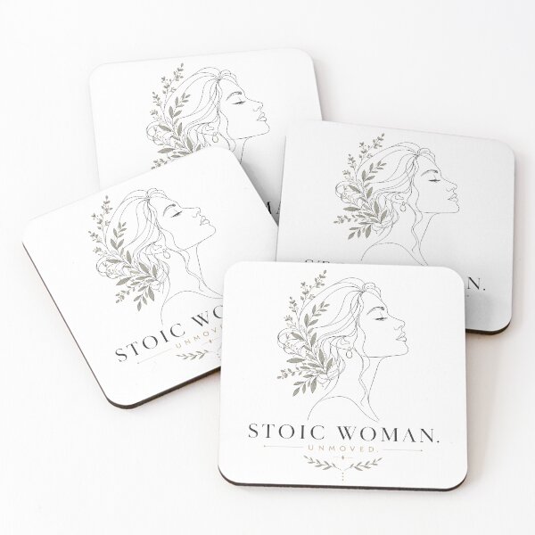 Item preview, Modern Stoic Woman – Quiet Strength Botanical Art designed and sold by PixelBlob.