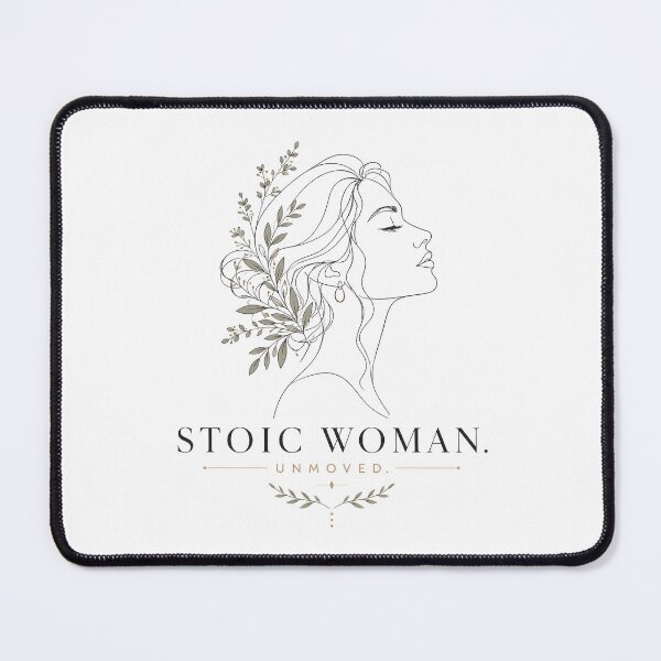 Item preview, Modern Stoic Woman – Quiet Strength Botanical Art designed and sold by PixelBlob.