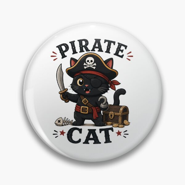Item preview, Pirate Cat Cute Vintage Cartoon Design designed and sold by AMICO77.