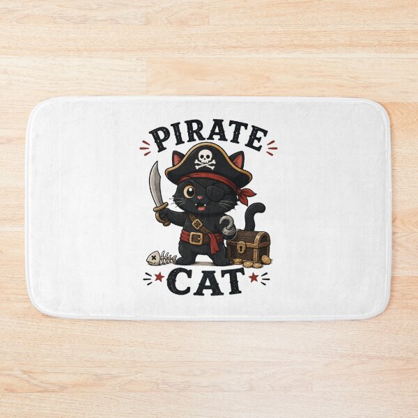 Item preview, Pirate Cat Cute Vintage Cartoon Design designed and sold by AMICO77.