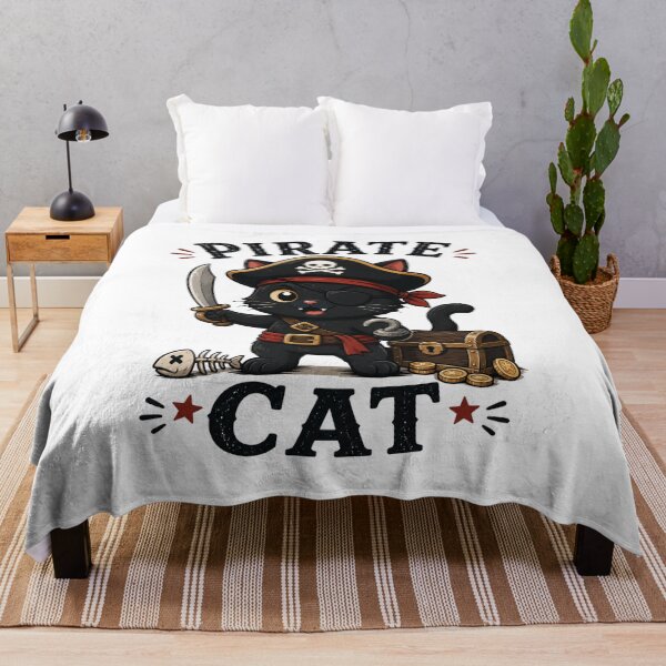 Item preview, Pirate Cat Cute Vintage Cartoon Design designed and sold by AMICO77.