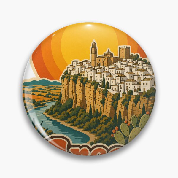 Item preview, Arcos Spain Travel Souvenir - Retro Illustration designed and sold by VisualArtsOasis.