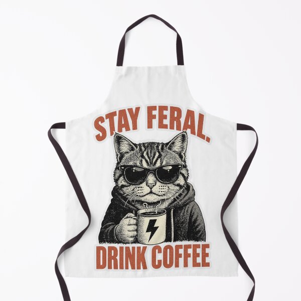 Item preview, Stay Feral. Drink Coffee designed and sold by Designs By Ms Mal_Tas.