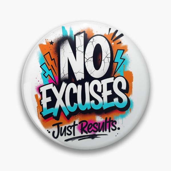 Item preview, No Excuses – Motivational Graffiti Art designed and sold by Dogandesighn.