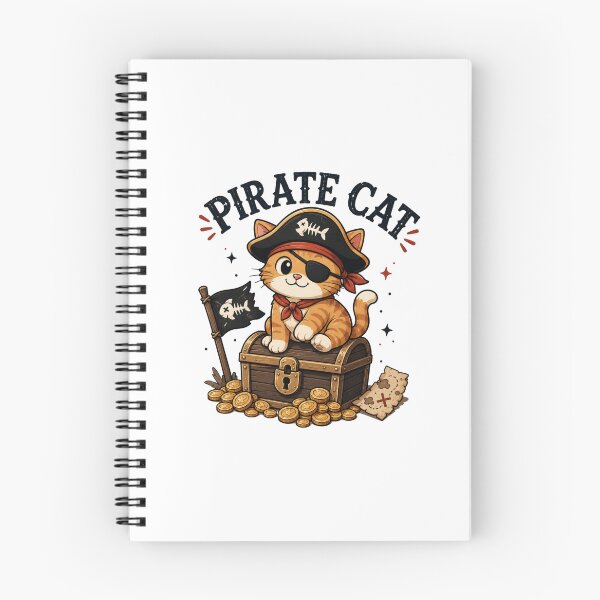 Item preview, Pirate Cat Cute Vintage Cartoon Design designed and sold by AMICO77.