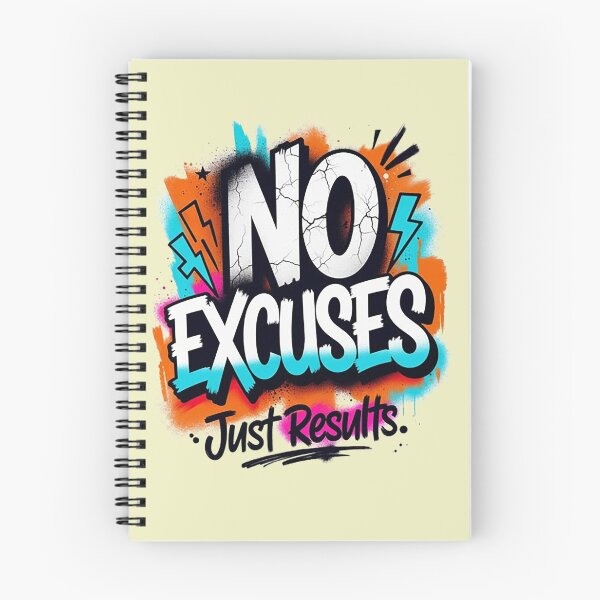 Item preview, No Excuses – Motivational Graffiti Art designed and sold by Dogandesighn.