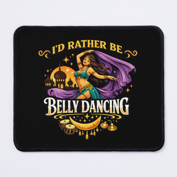 Item preview, I'd Rather Be Belly Dancing - Funny Belly Dancer Vintage Dance Lover designed and sold by SidTastic .