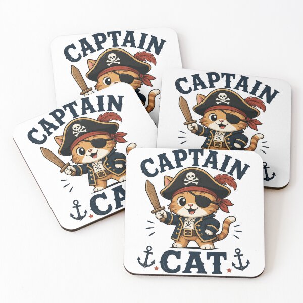 Item preview, Pirate Cat Cute Vintage Cartoon Design designed and sold by AMICO77.