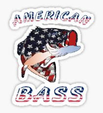 American Bass Sticker