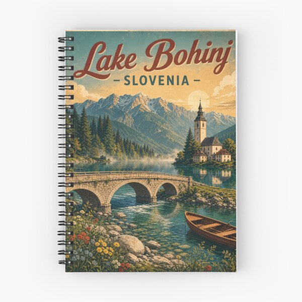 Item preview, Lake Bohinj – Heritage Vintage Travel Poster designed and sold by Klysztof.