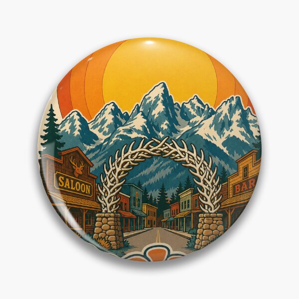 Item preview, Jackson USA Travel Souvenir - Retro Illustration designed and sold by VisualArtsOasis.