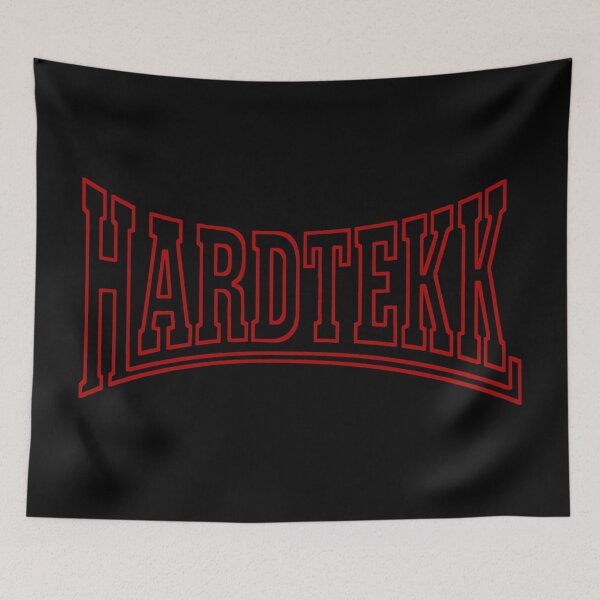 Item preview, Hardtekk Red Outline Techno Tekk Rave designed and sold by SPAZE-Typo.