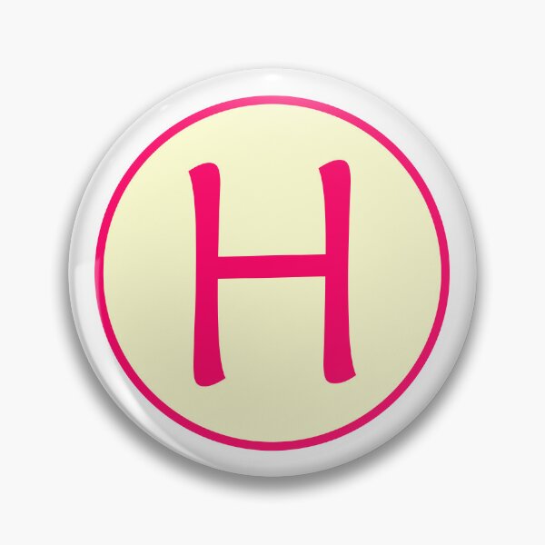 Item preview, Pink Alphabet Letter H Circle designed and sold by Jeallan Designs.