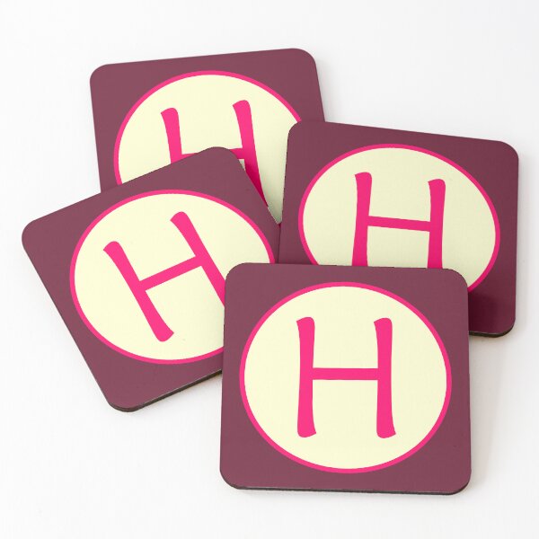 Item preview, Pink Alphabet Letter H Circle designed and sold by Jeallan Designs.