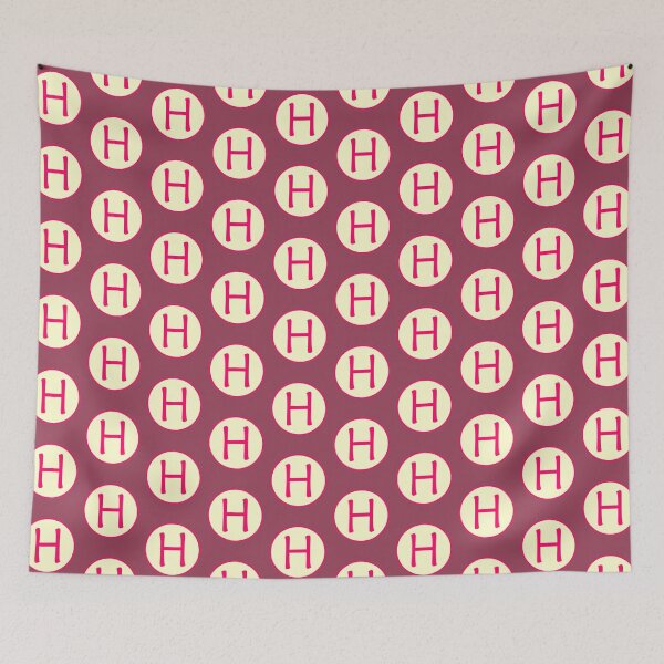 Item preview, Pink Alphabet Letter H Circle designed and sold by Jeallan Designs.