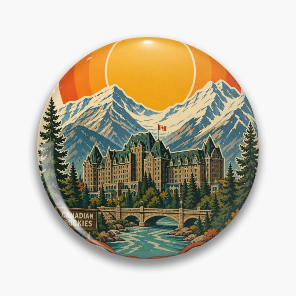 Item preview, Banff Canada Travel Souvenir - Retro Illustration designed and sold by VisualArtsOasis.