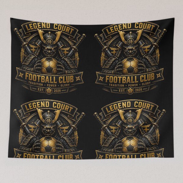 Aperçu de l'œuvre Legend Court Football Club Samurai Soccer Design créée et vendue par LegendCourt.