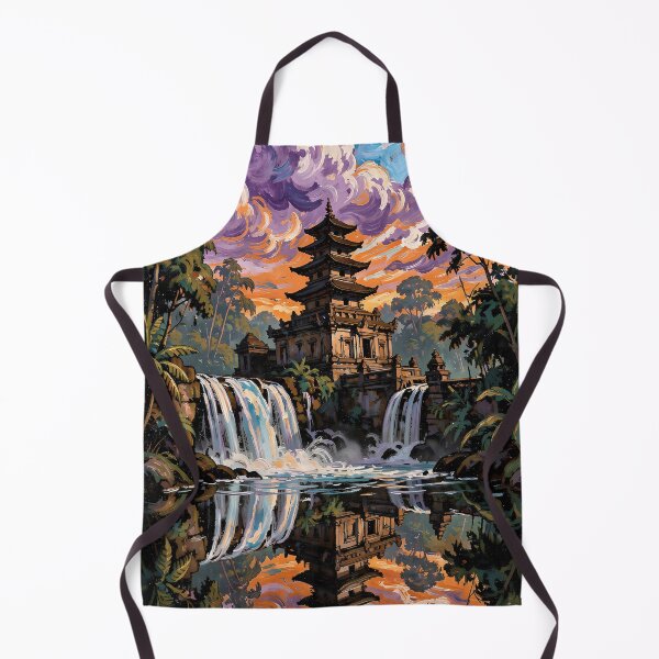 Item preview, Ancient Jungle Temple by the Waterfall designed and sold by VoidVeilStudio.