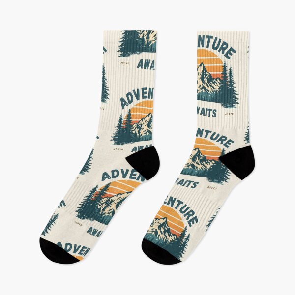 Item preview, Copy of Adventure Awaits Vintage Mountain Sunset Travel Design designed and sold by hazemabuhamda.