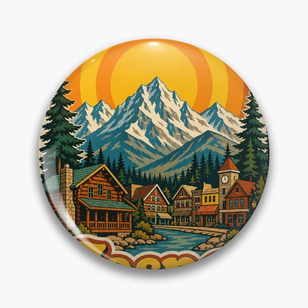 Item preview, Jasper Canada Travel Souvenir - Retro Illustration designed and sold by VisualArtsOasis.