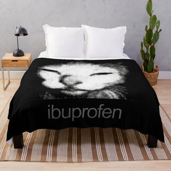 Item preview, Grainy Cat Face with Ibuprofen designed and sold by FonoisRobinson.