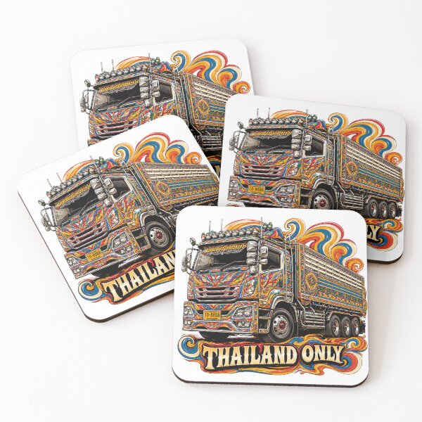 Item preview, Vibrant Thai Decotora Truck Art - "Thailand Only" designed and sold by Skyrocketz.