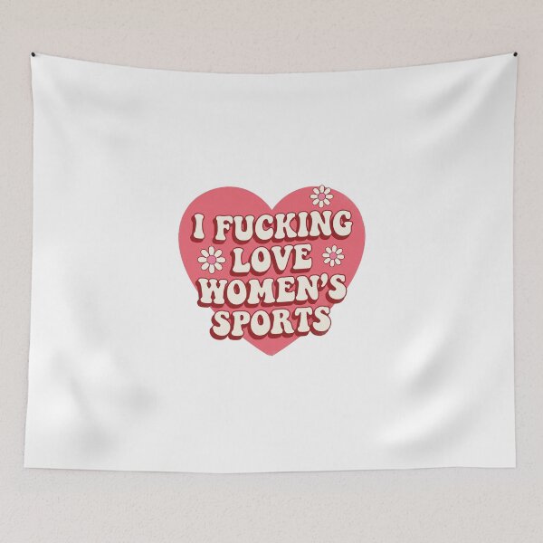 Item preview, I F*cking Love Women's Sports Retro Y2K Heart Typography Graphic designed and sold by AdyKurniawan.