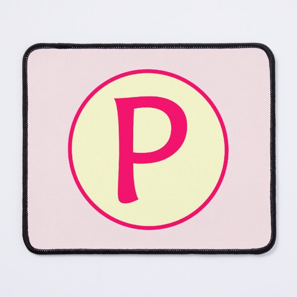 Item preview, Pink Alphabet Letter P Circle designed and sold by Jeallan Designs.
