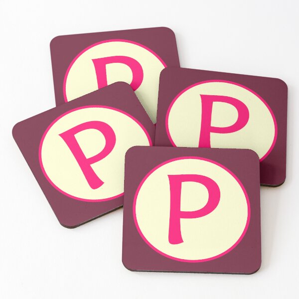 Item preview, Pink Alphabet Letter P Circle designed and sold by Jeallan Designs.