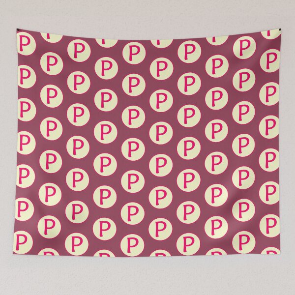 Item preview, Pink Alphabet Letter P Circle designed and sold by Jeallan Designs.