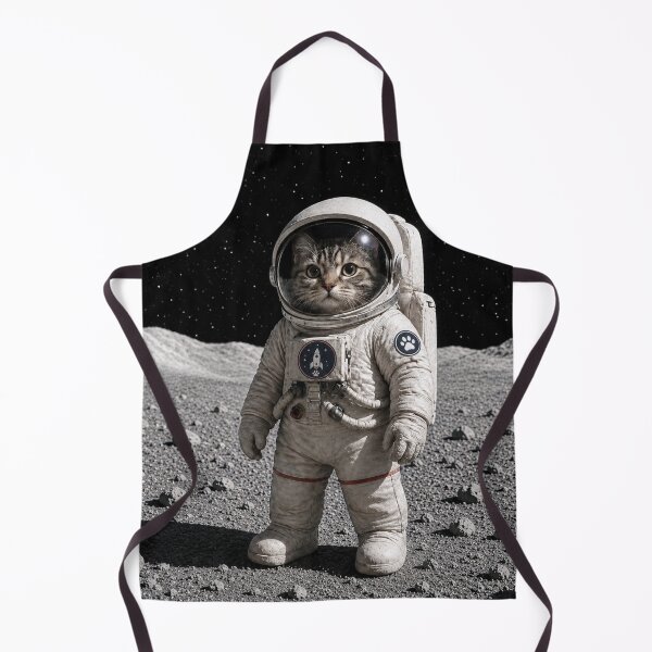 Item preview, Space Explorer Cat – Cute Astronaut Kitten on the Moon designed and sold by LittleGinnyArt.