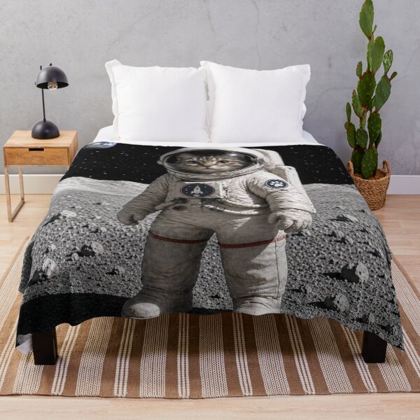 Item preview, Space Explorer Cat – Cute Astronaut Kitten on the Moon designed and sold by LittleGinnyArt.