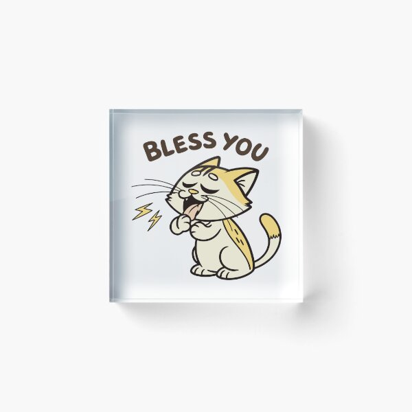 Item preview, Cute Sneezing Cat Funny Pun Design designed and sold by smdrndr.