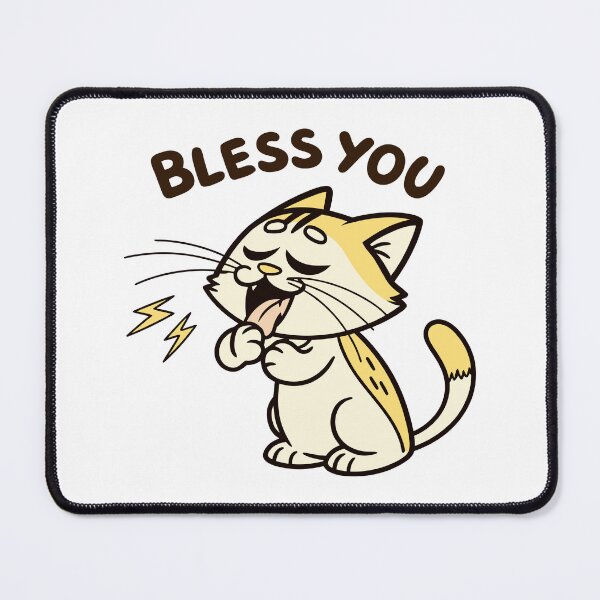 Item preview, Cute Sneezing Cat Funny Pun Design designed and sold by smdrndr.